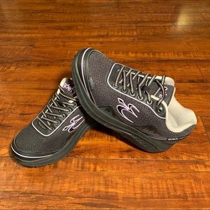 Gravity Defyer Women's GDEFY Mighty Walk Athletic Shoes - Black, Purple Size 8